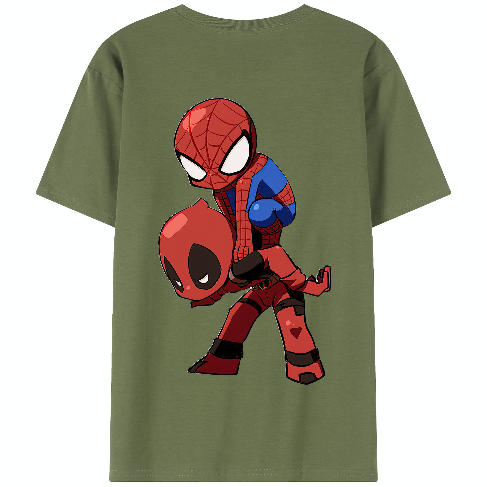 （画像用） Deadpool デッドプール 綿100％半袖Tシャツ（背面プリント）